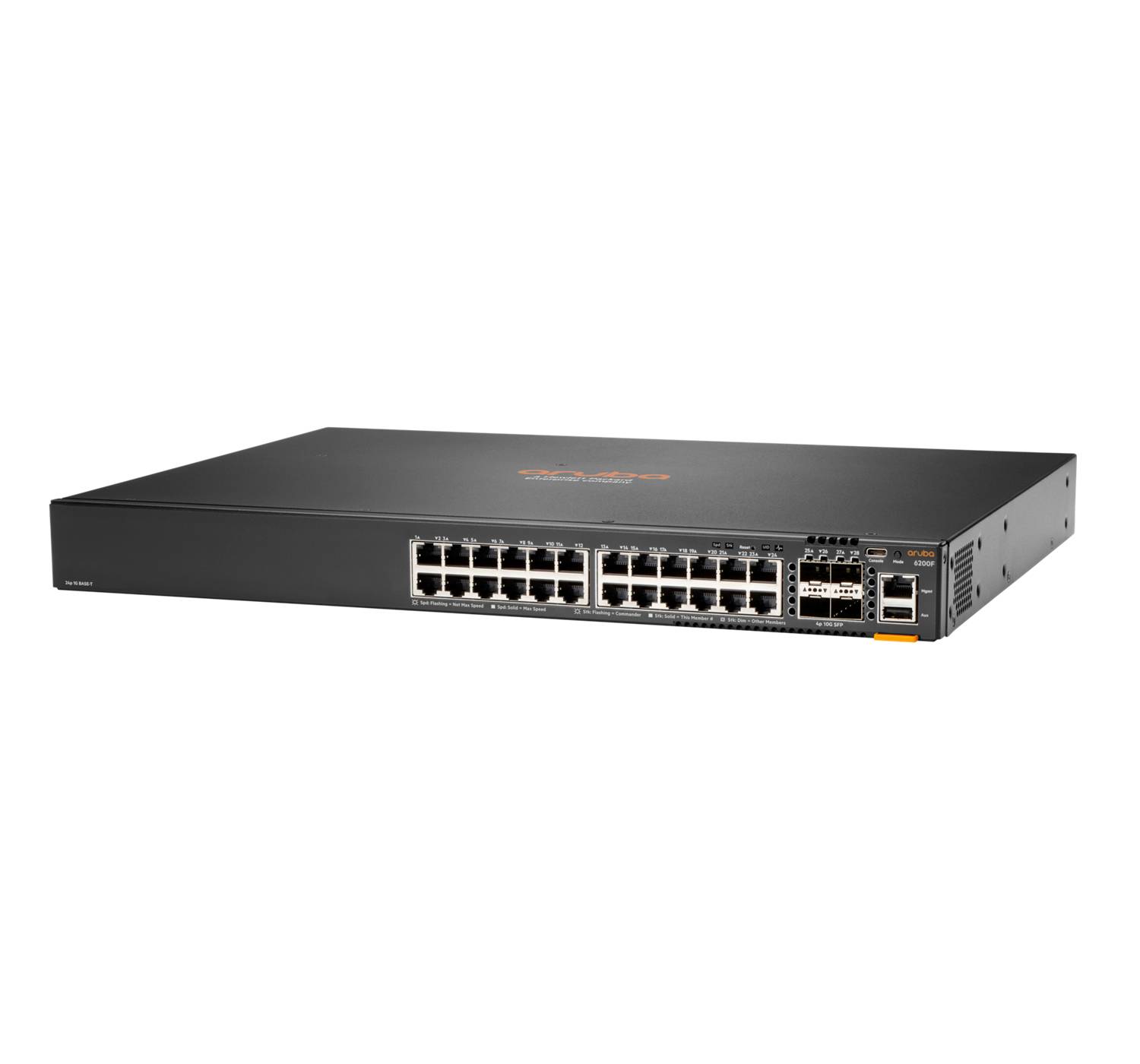 HPE Aruba 6200F 24G Class4 PoE 4SFP+ 370W Switch - Switch - L3 - managed - 24 x 10/100/1000 (PoE+)