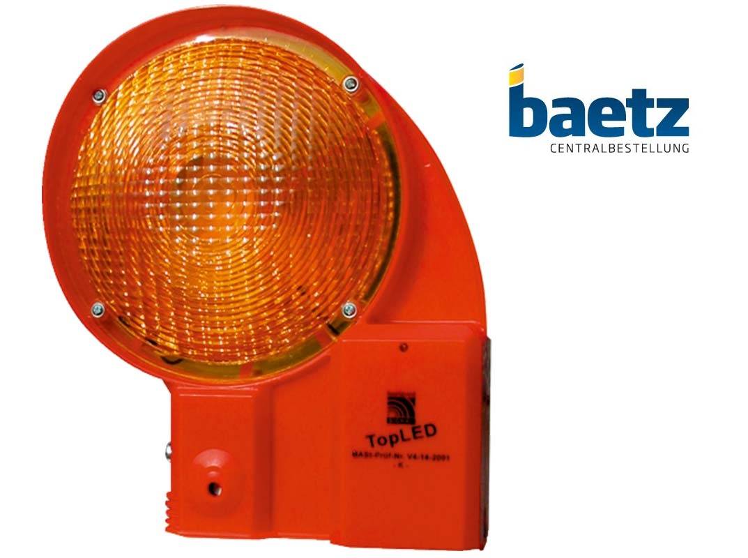 TopLED Sicherheitsbakenleuchte, BASt-geprüft, ein- u. zweiseitig gelb.