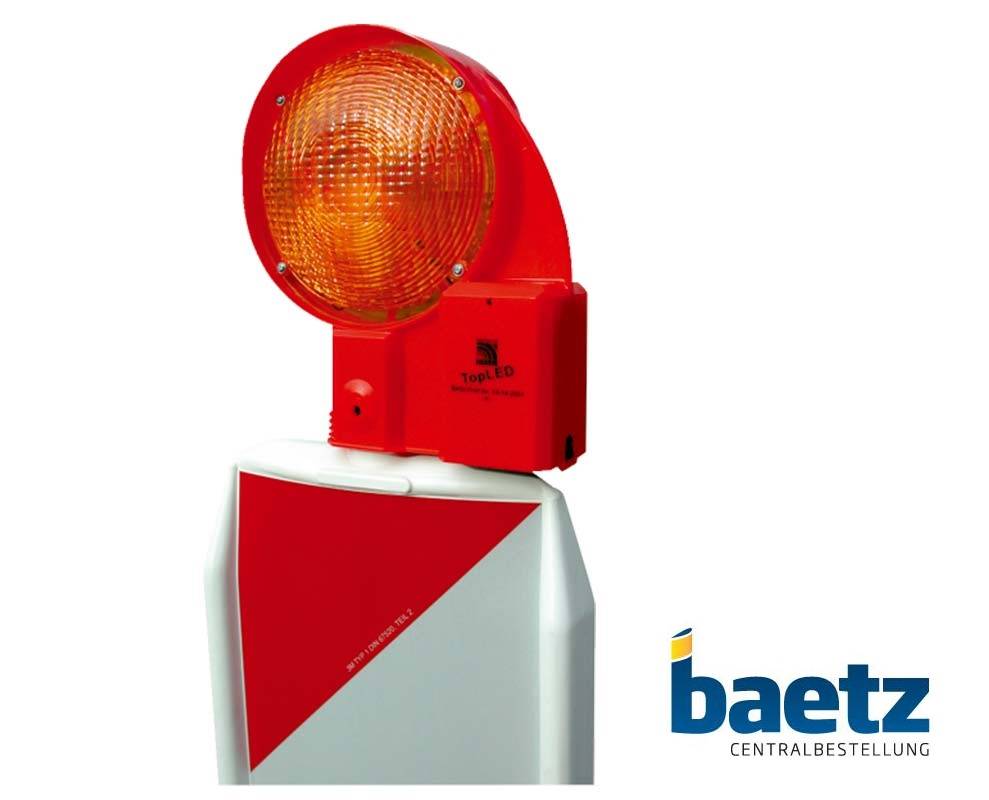 TopLED Sicherheitsbakenleuchte, BASt-geprüft, ein- u. zweiseitig gelb.