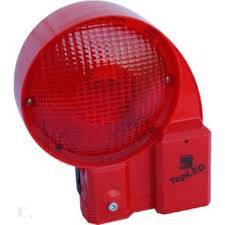 TopLED Sicherheitsbakenleuchte, BASt geprüft, ein- u. zweiseitig rot