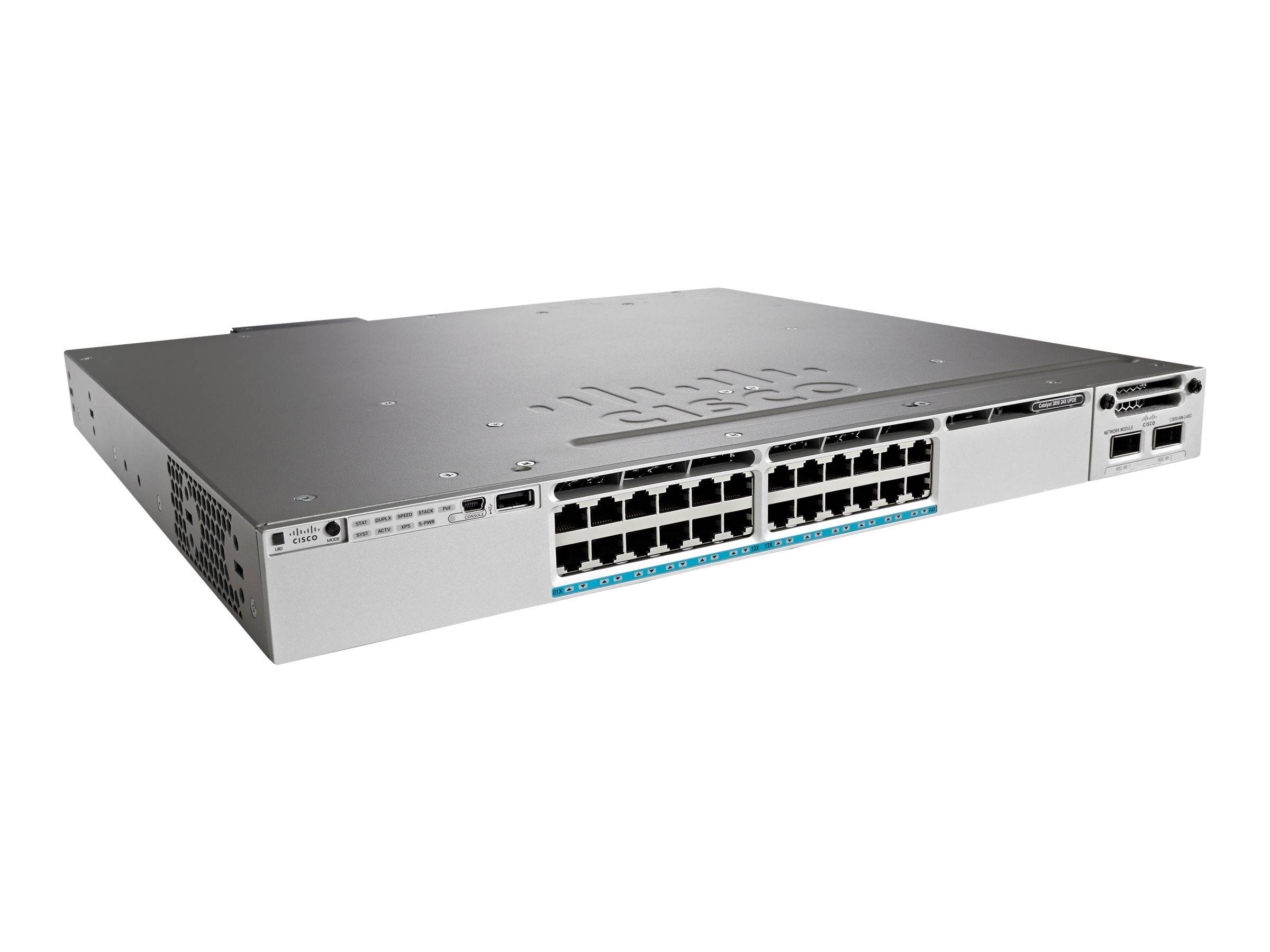 Cisco Catalyst 3850-24XU-E - Switch - L3 - managed - 24 x 10/100/1000 (UPOE)