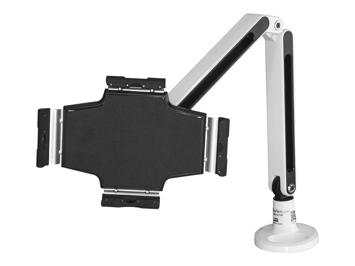 StarTech.com Schreibtisch Tablet Halter - Schwenkbarer Arm - Für iPad und Android - Weiß - Tablethalter - Tablet Halteru