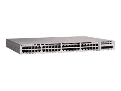 Cisco Catalyst 9200L - Network Advantage - Switch - L3 - 48 x 10/100/1000 + 4 x 10 Gigabit SFP+ (Uplink)