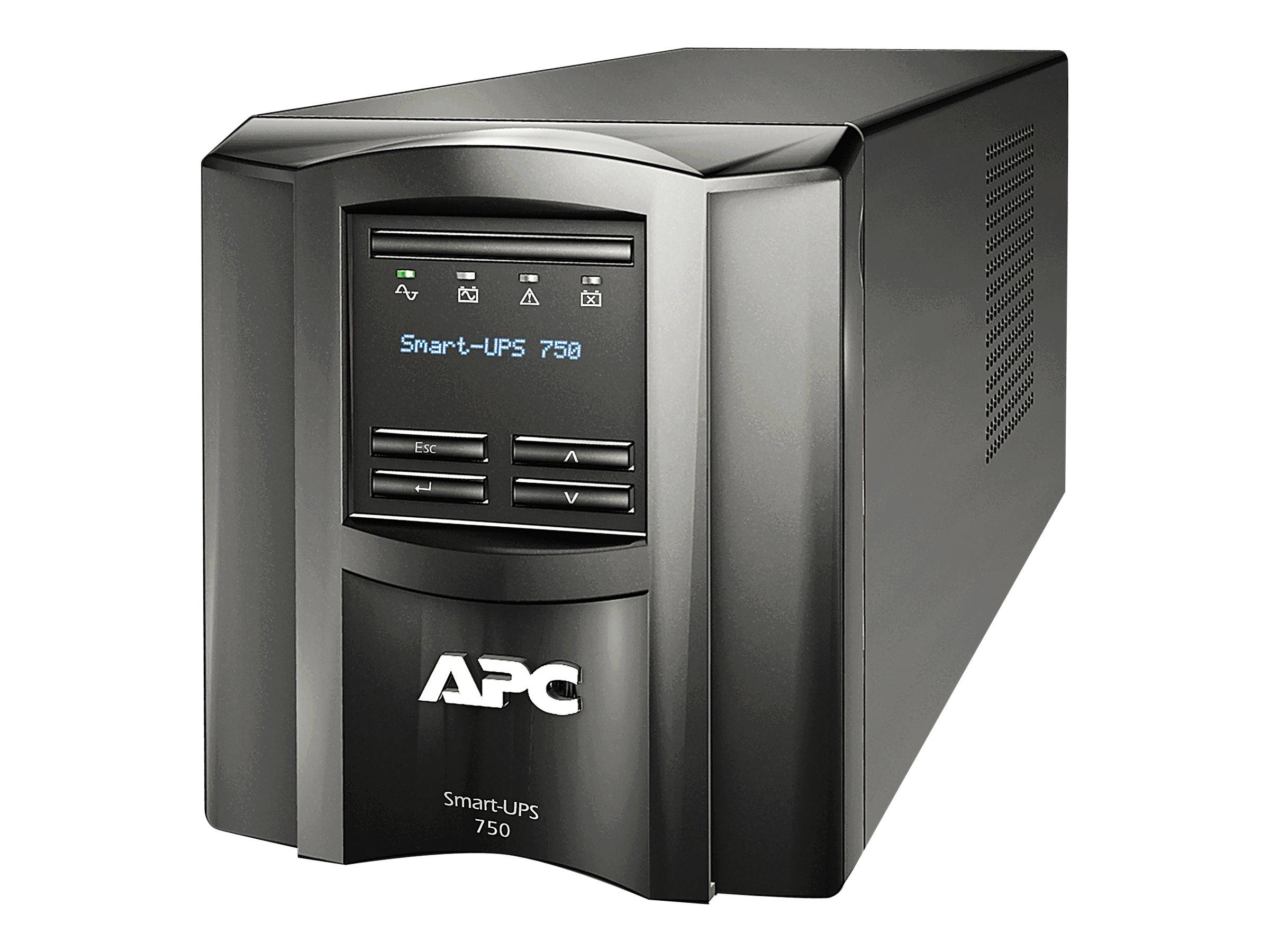 APC Smart-UPS 750VA LCD 120V US-Version Tower Smartslot USB 500W mit Smartconnect