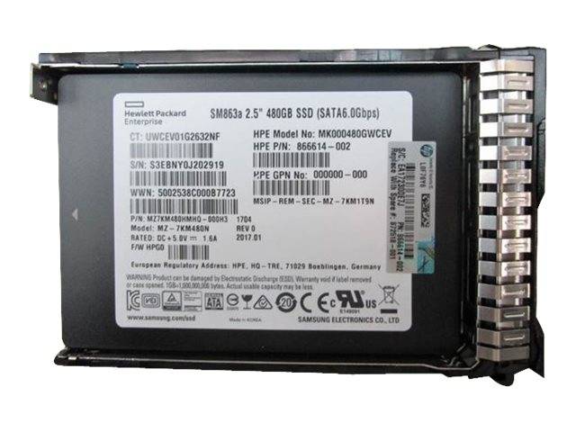 HPE Mixed Use-3 - SSD - 480 GB - Hot-Swap - 2.5"" SFF (6.4 cm SFF)