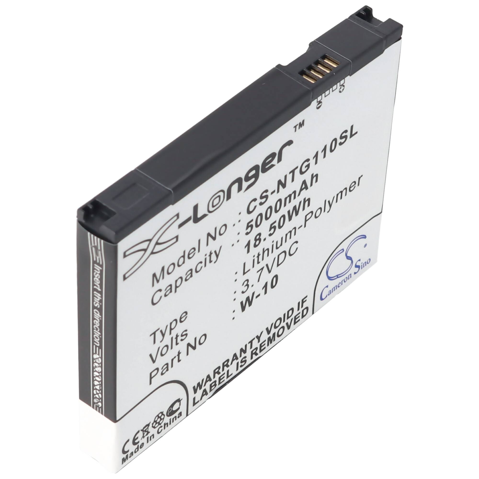 Akku passend für Netgear MR1100 308-10019-01 W-10, W-10A, Netgear NightHawk M1, 1ICP4/54/72-2 3,7 Volt 5000mAh 78,5mm x