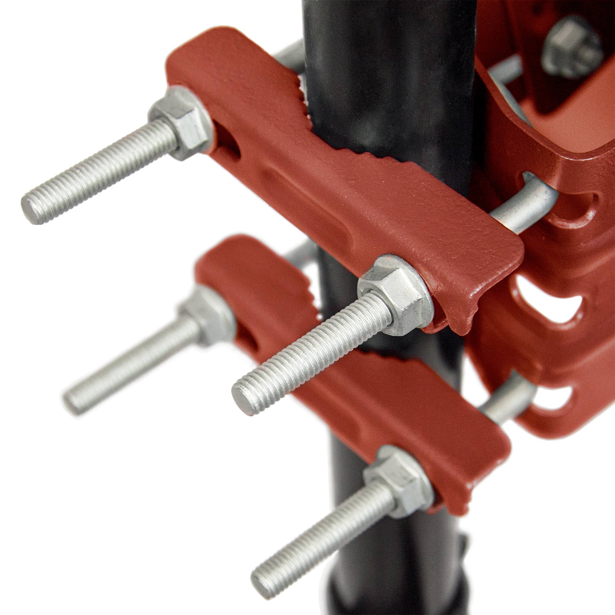 PremiumX Satelliten-Komplettanlage 100cm Satellitenschüssel Aluminium Rot Satellitenantenne Single LNB F-Stecker, SAT für 1 Teilnehmer