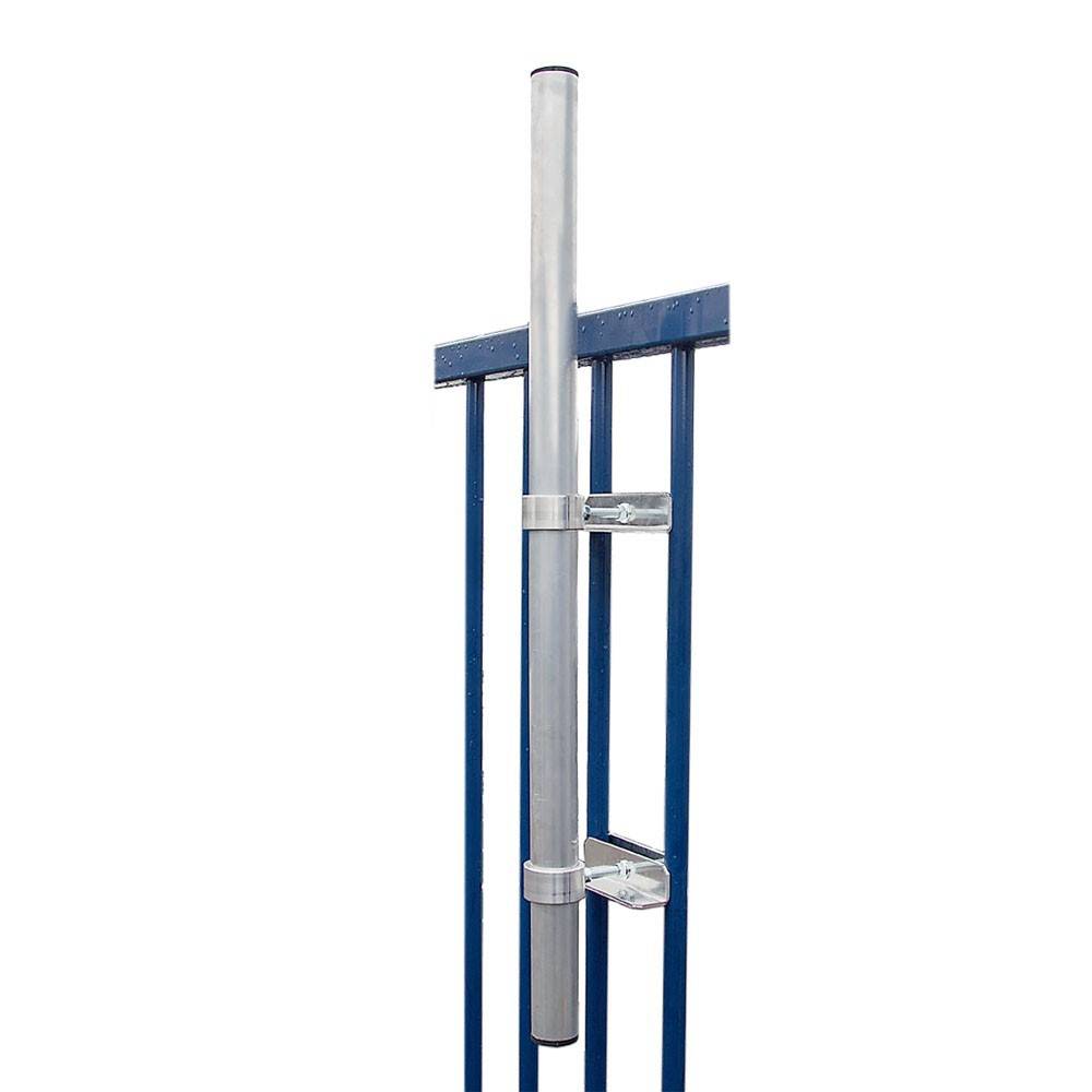 PremiumX Klemmhalter 100cm Ø 48mm Mast Stahl SAT Geländerhalter Antenne Befestigung Zaunhalter Halterung für Satelliten-Schüssel