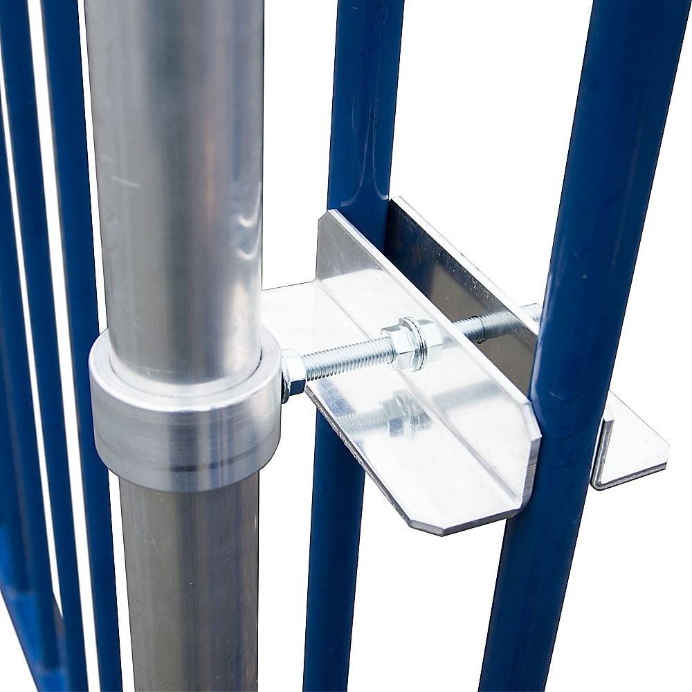 PremiumX Klemmhalter 100cm Ø 48mm Mast Stahl SAT Geländerhalter Antenne Befestigung Zaunhalter Halterung für Satelliten-Schüssel