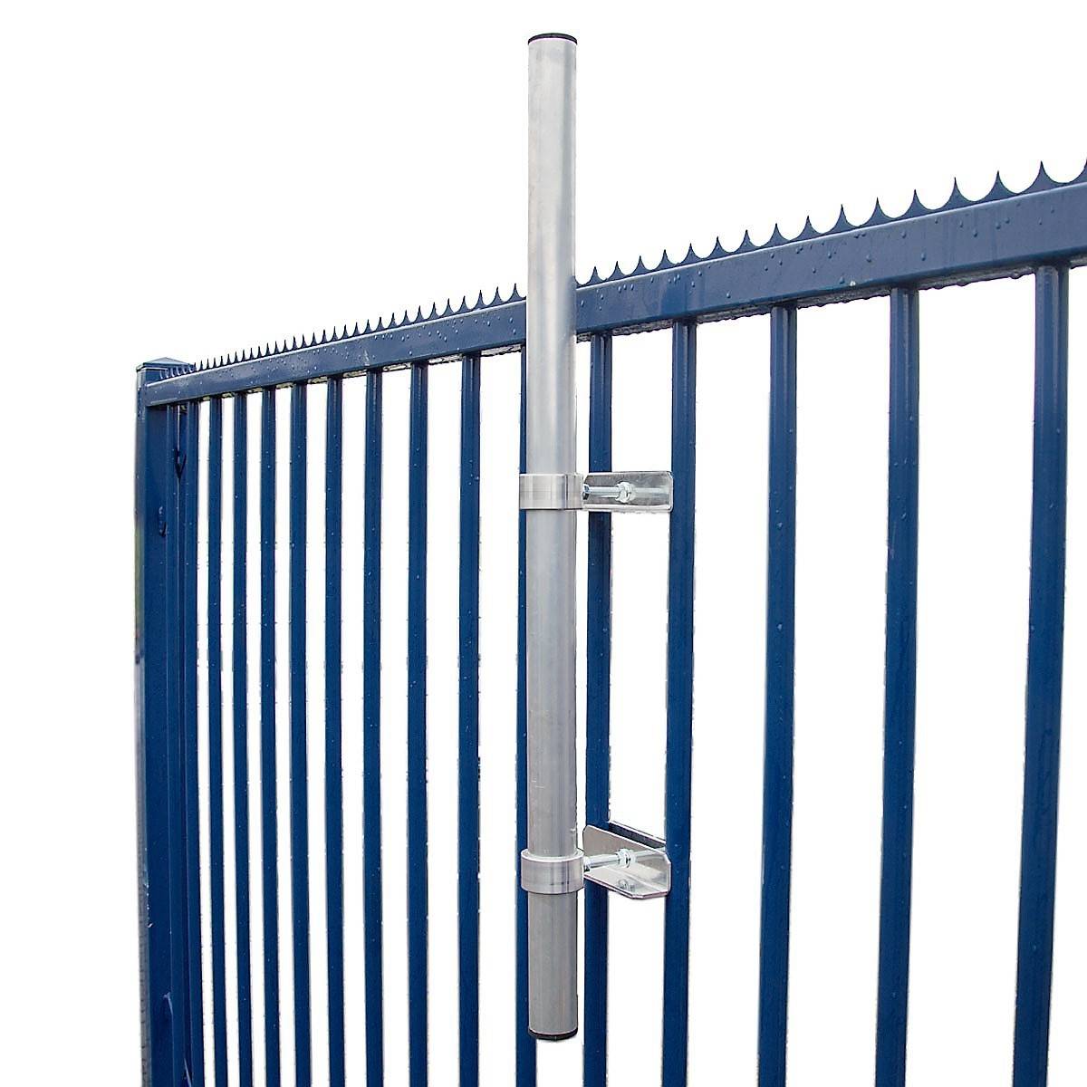 PremiumX Klemmhalter 100cm Ø 48mm Mast Stahl SAT Geländerhalter Antenne Befestigung Zaunhalter Halterung für Satelliten-Schüssel