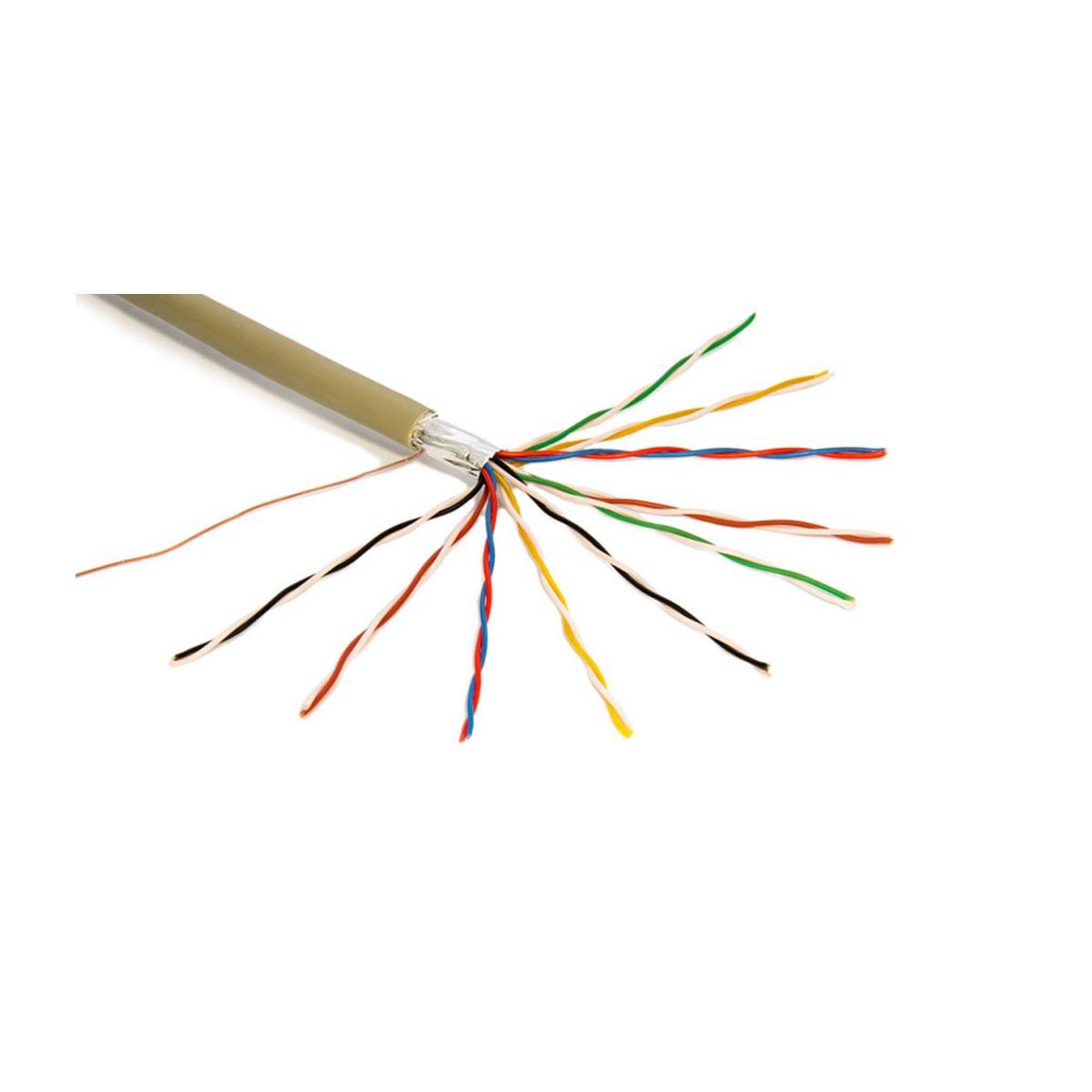 PremiumX 100m Telefonkabel 10x2x0,6mm J-Y(ST)Y Telefonleitung 20-Adern rund Fernmeldekabel Installationsleitung Verlegekabel (0,64€/M)