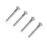 PremiumX Holzschrauben 4x 10x60mm für Dachmontage Stahl verzinkt Sechskant Schraubensatz PremiumX Holzschrauben 4x 10x60mm für Dachmontage Stahl verzinkt Sechskant Schraubensatz