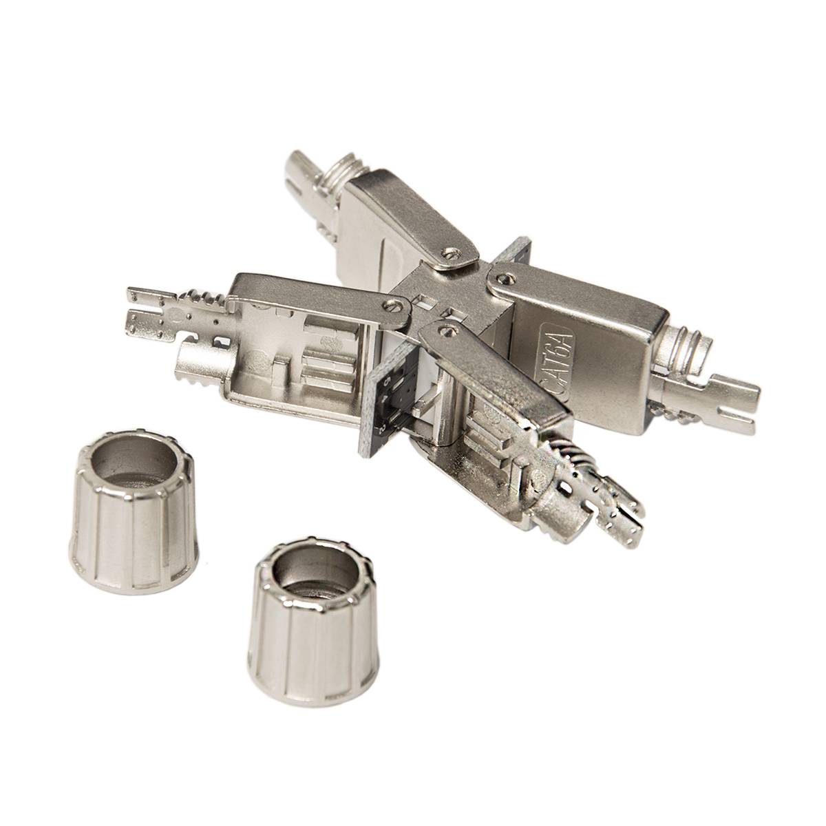 PremiumX CAT 6a RJ45 Netzwerkkabel Verlängerung LAN Kabel CAT5, CAT6 und CAT7 Verbindungsstecker Ethernet Installationskabel Verbinder Kupplung