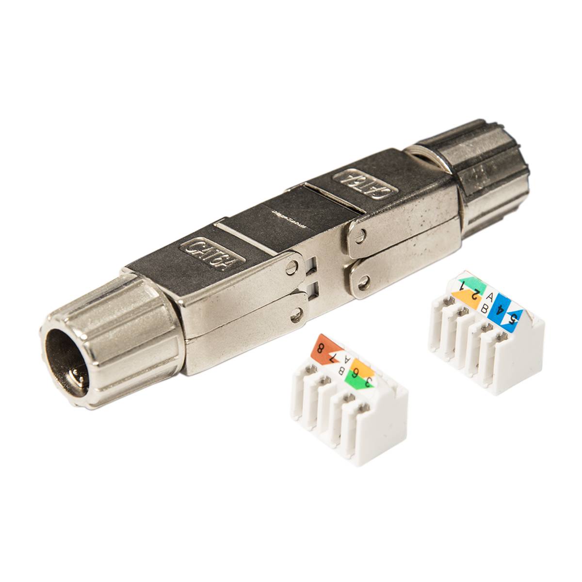 PremiumX 2x CAT 6a RJ45 Netzwerkkabel Verlängerung LAN Kabel CAT5, CAT6 und CAT7 Verbindungsstecker Ethernet Installationskabel Verbinder Kupplung