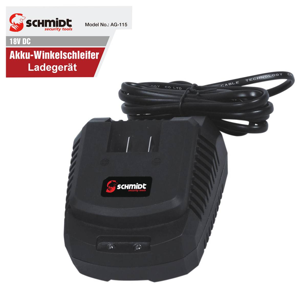 SCHMIDT security tools SDS-Plus Bohrer-Set - 8-teilig – Akkuwinkelschleifer - SDS-plus Bohrhammer - Hartmetallspitzen - Ladegerät - Ladekabel - E