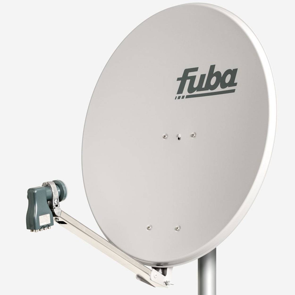 Fuba DAL 808 G Sat Anlage Antenne Schüssel Spiegel Octo LNB DEK 817 8 Teilnehmer Alu Sat-Schüssel/Sat-Spiegel Grau <br>+ Fuba DEK 817 Octo LNB für