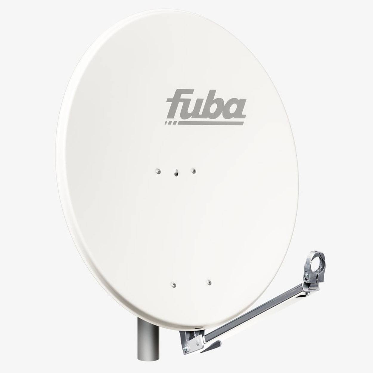 Fuba DAL 801 W Sat Anlage Antenne Schüssel Spiegel Single LNB DEK 117 1 Teilnehmer Alu Sat-Schüssel/Sat-Spiegel Weiß<br>+ Fuba DEK 117 Single LNB