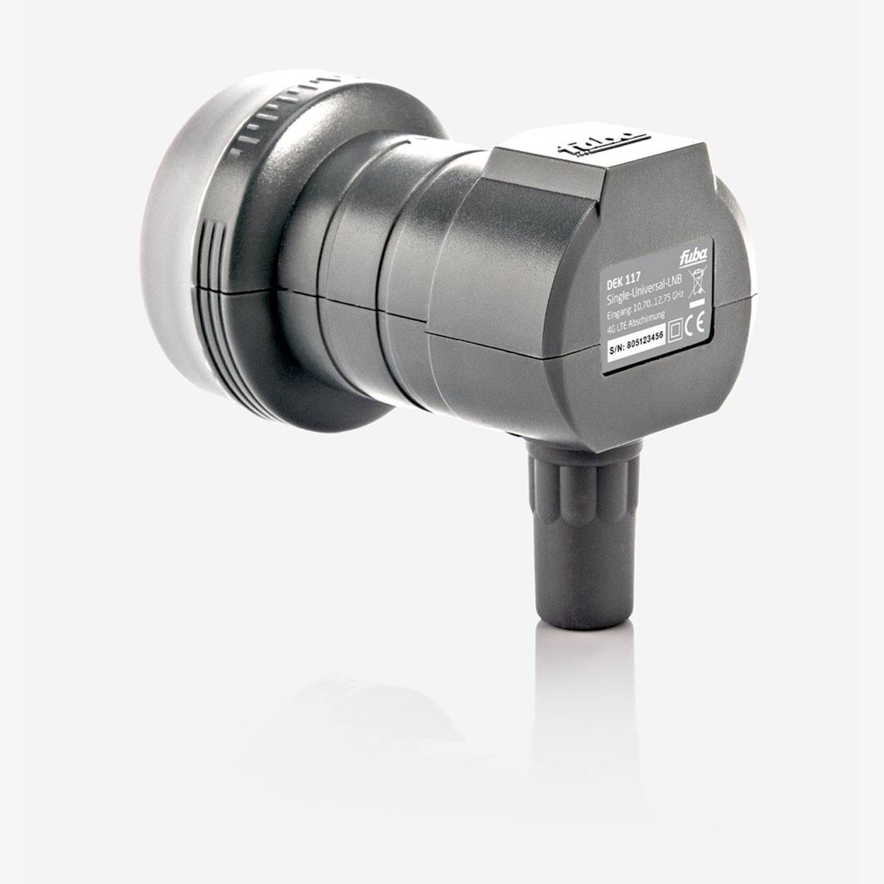 Fuba DAL 801 A Sat Anlage Antenne Schüssel Spiegel Single LNB DEK 117 1 Teilnehmer Alu Sat-Schüssel/Sat-Spiegel Anthrazit + Fuba DEK 117 Single LNB