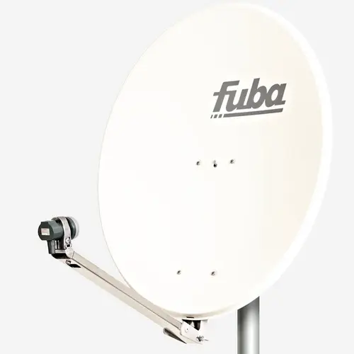 Fuba DAL 801 W + Single LNB Sat Satelliten Anlage Schüssel DEK 117 1 Teilnehmer Alu Spiegel Weiß für 1 Teilnehmer HDTV 4K 3D kompatibel Aluminium Fuba DAL 801 W + Single LNB Sat Satelliten Anlage Schüssel DEK 117 1 Teilnehmer Alu Spiegel Weiß für 1 Teilnehmer HDTV 4K 3D kompatibel Aluminium