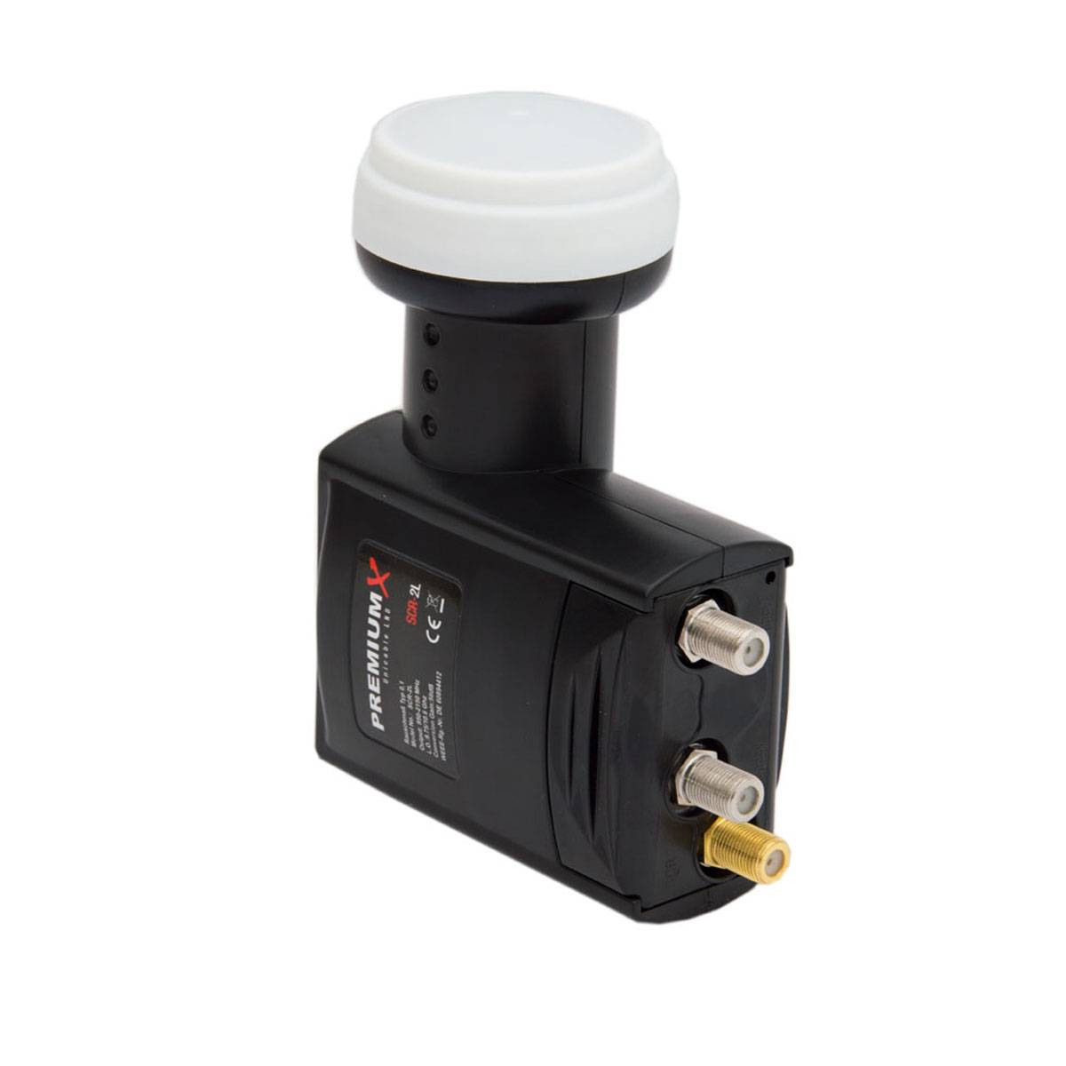 Premiumx SCR-2L SAT Unicable LNB SCR 2 Legacy Einkabel System Unikabel 4 + 2 Teilnehmer FullHD 4K HDTV Ultra HD