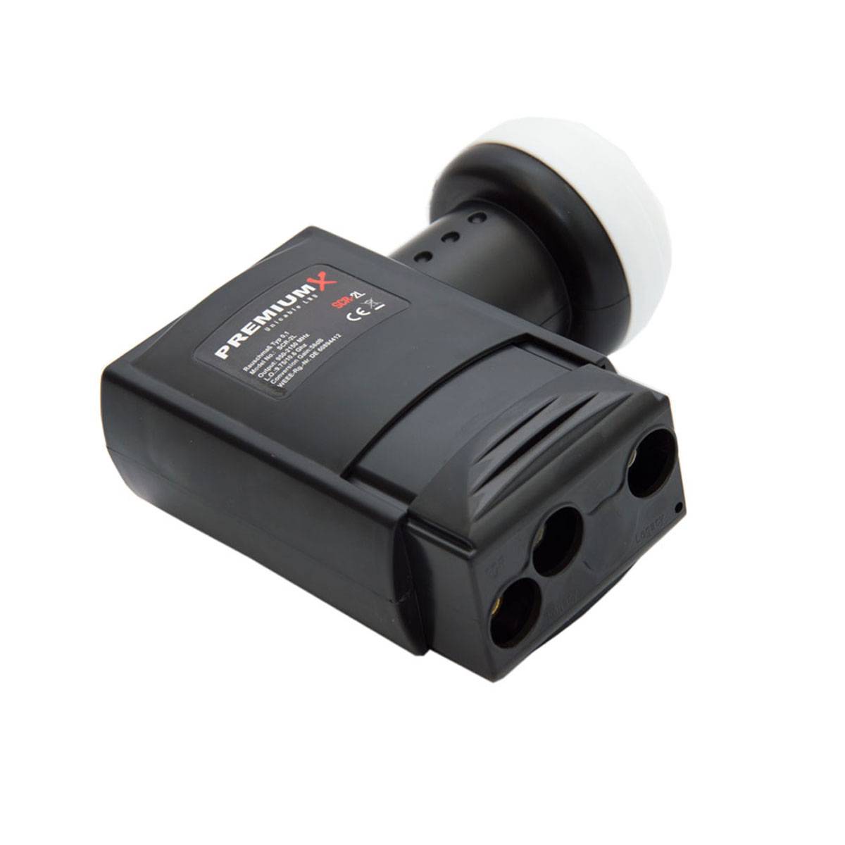 Premiumx SCR-2L SAT Unicable LNB SCR 2 Legacy Einkabel System Unikabel 4 + 2 Teilnehmer FullHD 4K HDTV Ultra HD