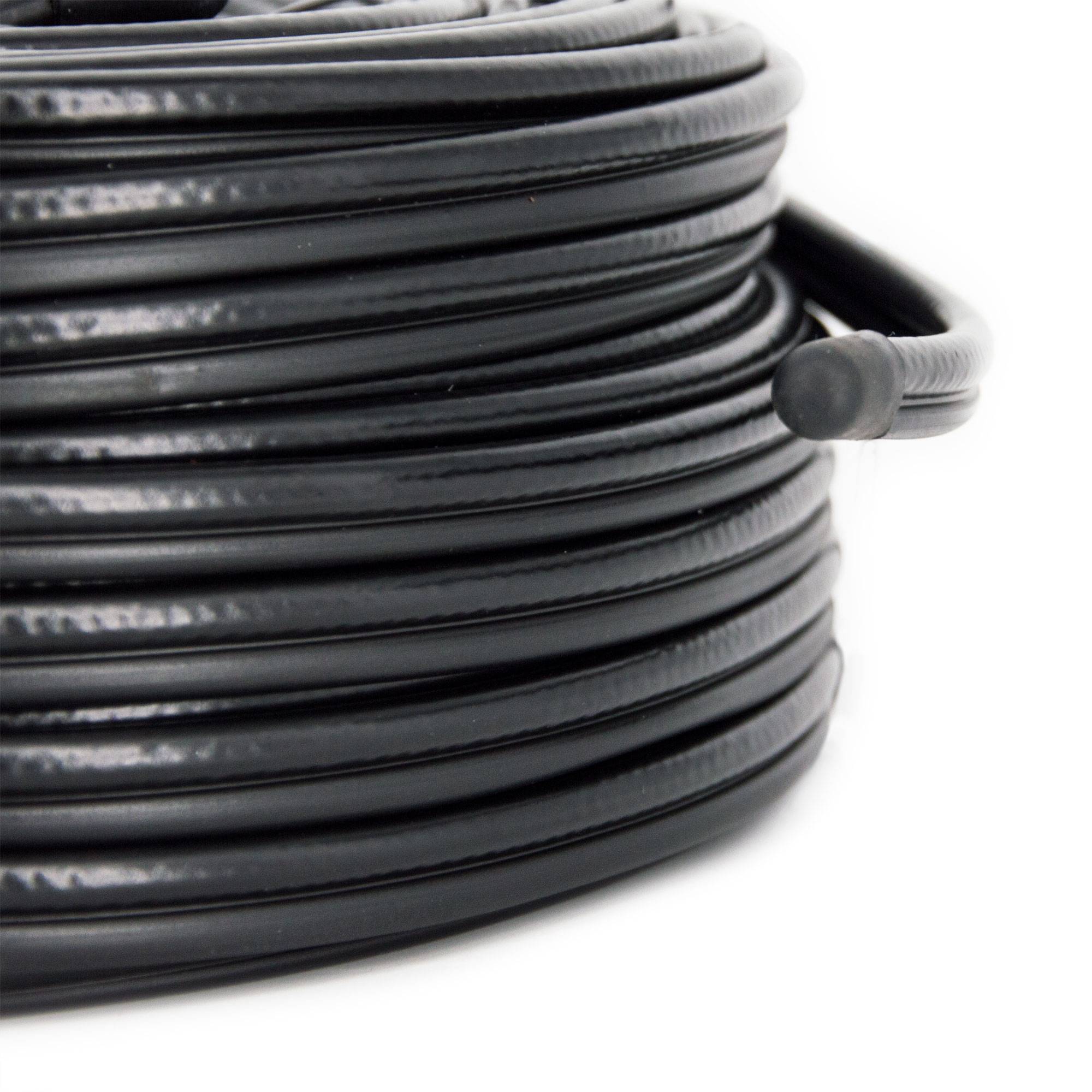 PremiumX 50m RG59 Koaxialkabel + 2 Netzkabel Eca Videobild und Stromversorgung Kombi Koaxkabel-Strom Video-Kabel für Videoüberwachung Überwachungsk