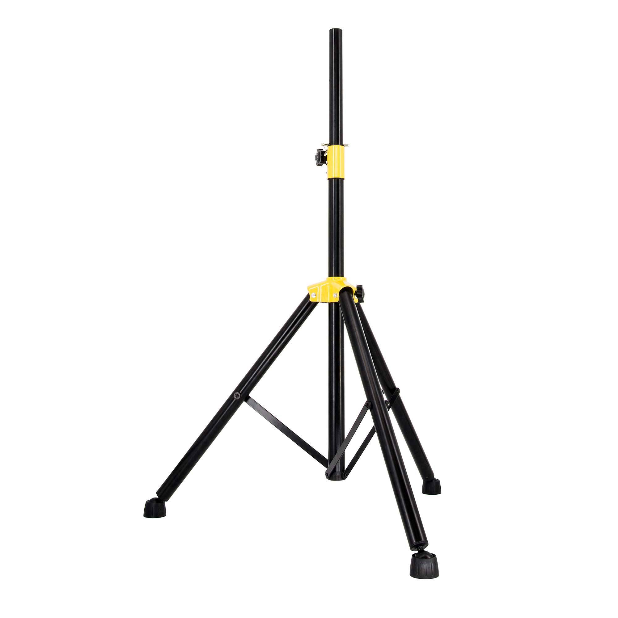 PremiumX Lautsprecher Stativ – Stabiler Dreibein Boxenständer höhenverstellbar aus robustem Stahl mit anpassbaren Stellfüßen