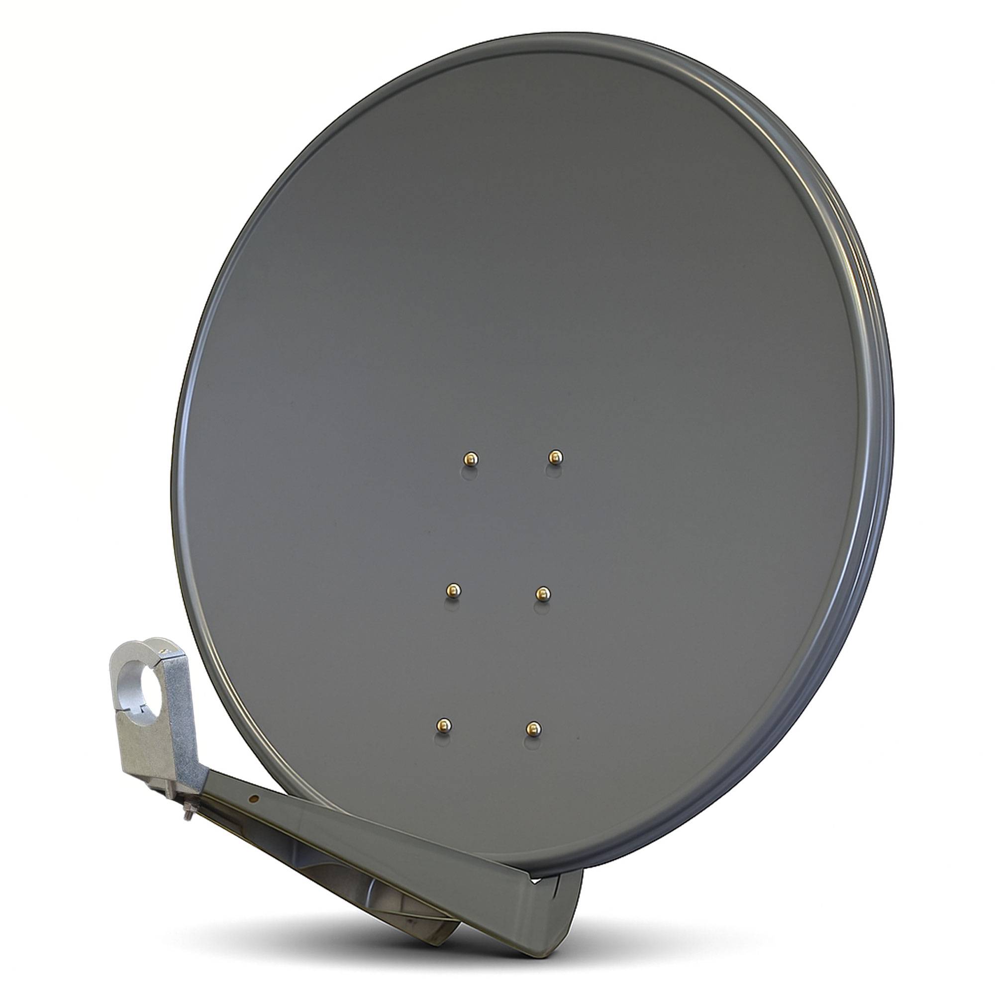 PremiumX DELUXE100 Satellitenschüssel 100cm Sat Schüssel aus Aluminium in Anthrazit Offset Satelliten-Antenne FullHD 4K UltraHD