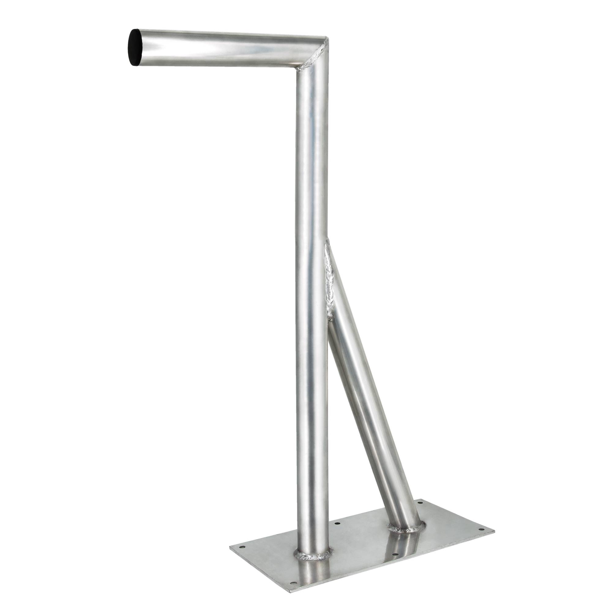 PremiumX 80cm Wandhalter Aluminium SAT-Halterung mit Stützelement für Satellitenschüssel Grundplatte 400x200mm