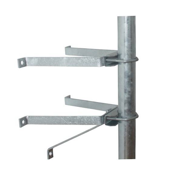 PremiumX Mauerhalter 10cm Stahl SAT Wandabstandshalter für Mast bis Ø 60mm Halterung für Satelliten-Schüssel