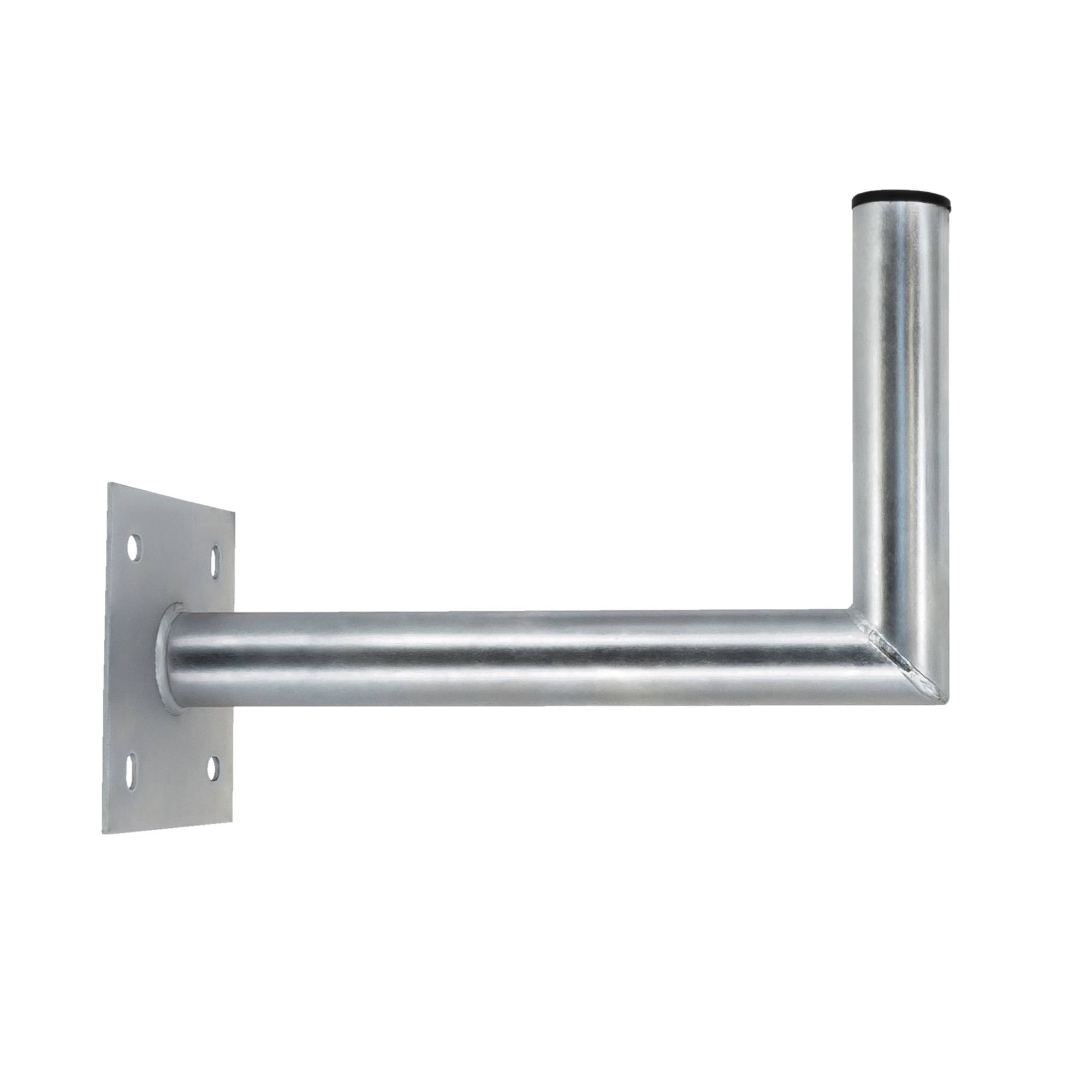 PremiumX 35-40cm Wandhalter Stahl verzinkt Ø 48mm Winkel Wand-Halterung für Satelliten-Schüssel SAT-Antenne