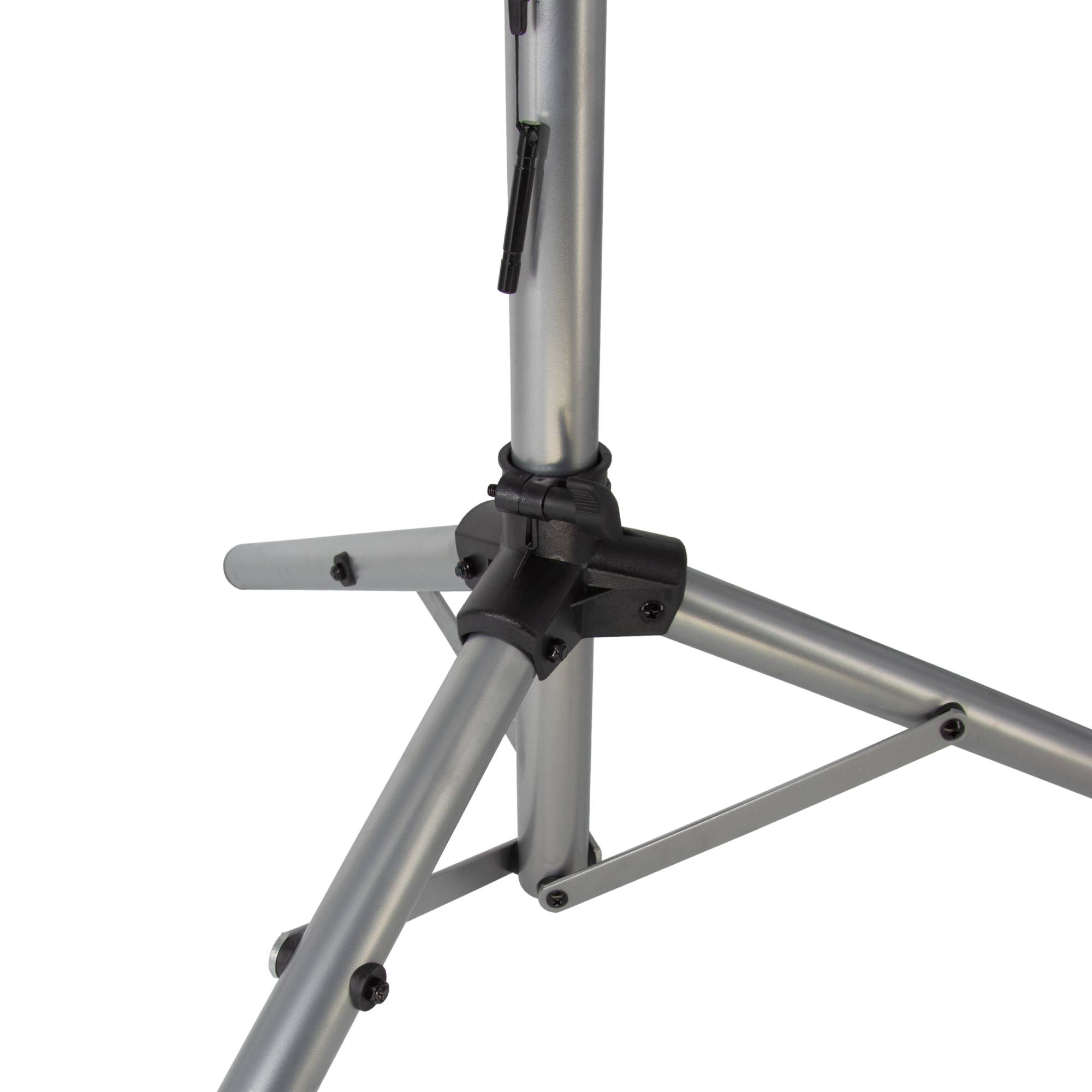 PremiumX BASIC Dreibein-Stativ Stahl 120cm Ø 35mm Silber SAT Tripod Ständer für Satellitenschüssel Balkon Camping 3x Heringe