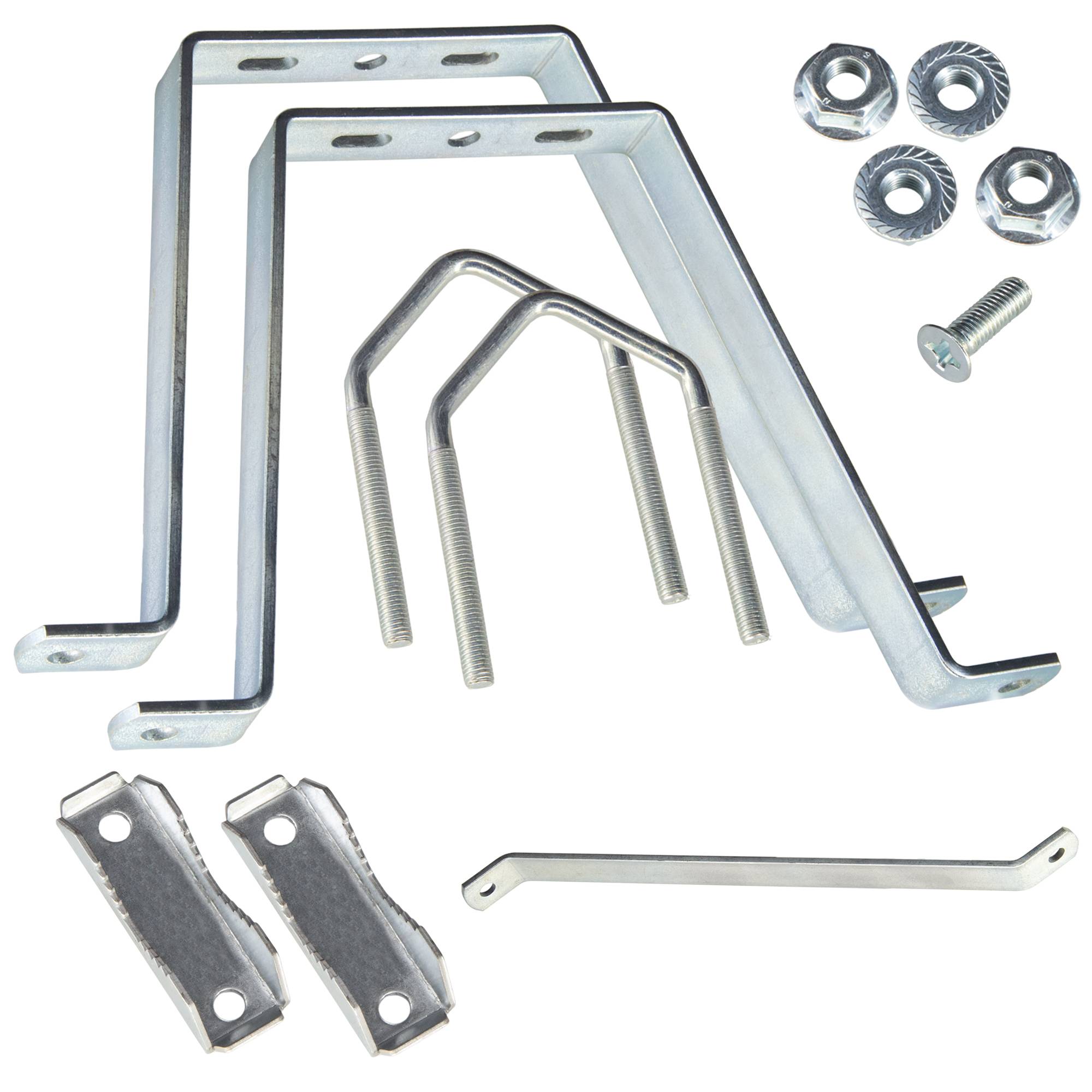 PremiumX Mauerhalter 40cm Stahl verzinkt SAT Wandabstandshalter Wandbefestigung Stangenbefestigung Masthalter Wand für Mast bis Ø 60mm Halterung Sat