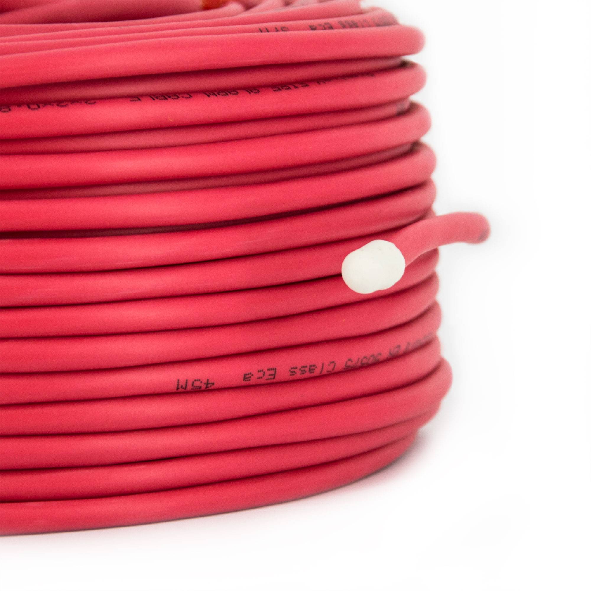 PremiumX 50m Brandmeldekabel BMK J-Y(ST)Y 2x2x0,8 Eca Fernmeldekabel rot Fernmeldeleitung Brandmeldeleitung