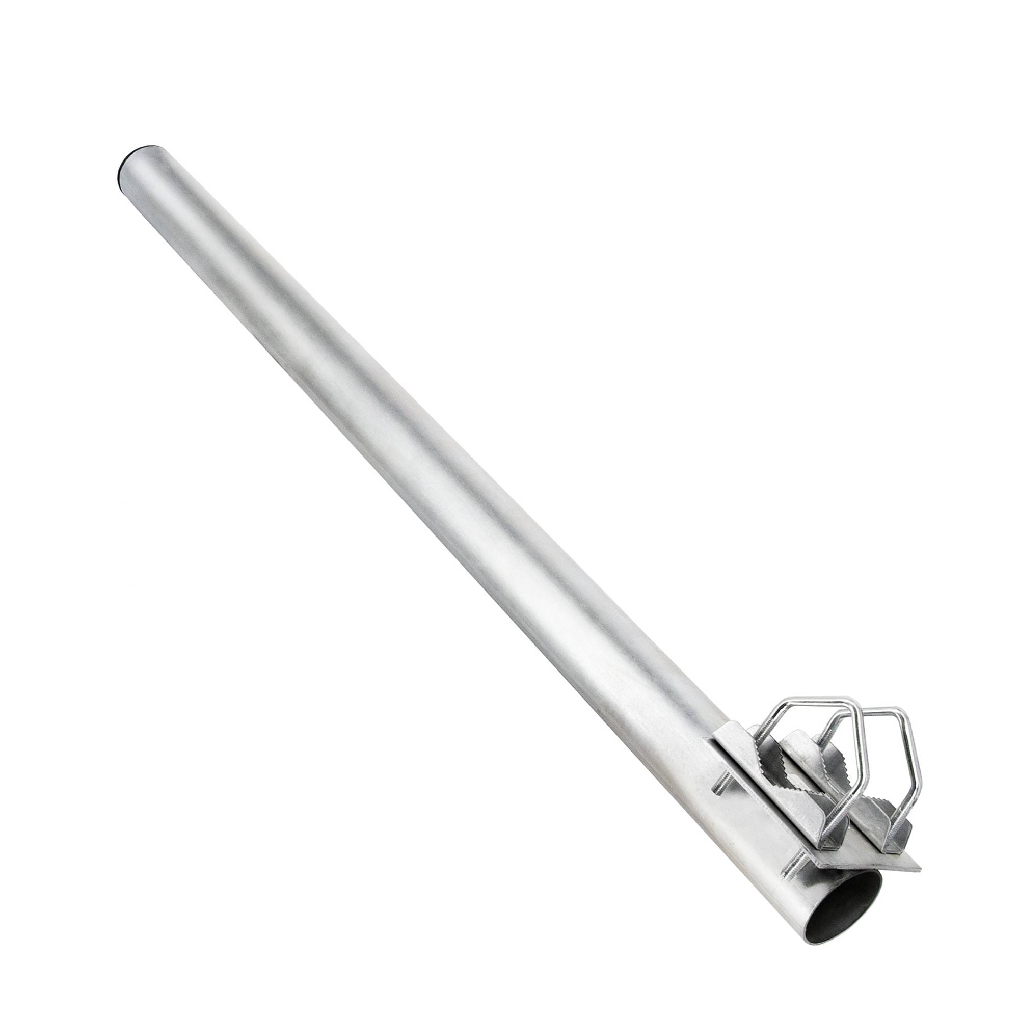 SkyRevolt Balkon-Halter 100cm Ø 60mm Stahl Mast Geländerhalterung für Satelliten Schüssel SAT-Antenne Satellitenanlage Sat-Spiegel Ausleger