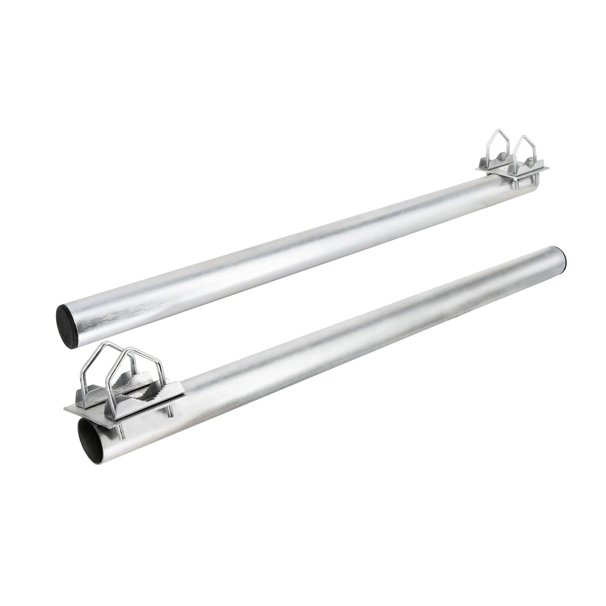 SkyRevolt Balkon-Halter 100cm Ø 60mm Stahl Mast Geländerhalterung für Satelliten Schüssel SAT-Antenne Satellitenanlage Sat-Spiegel Ausleger