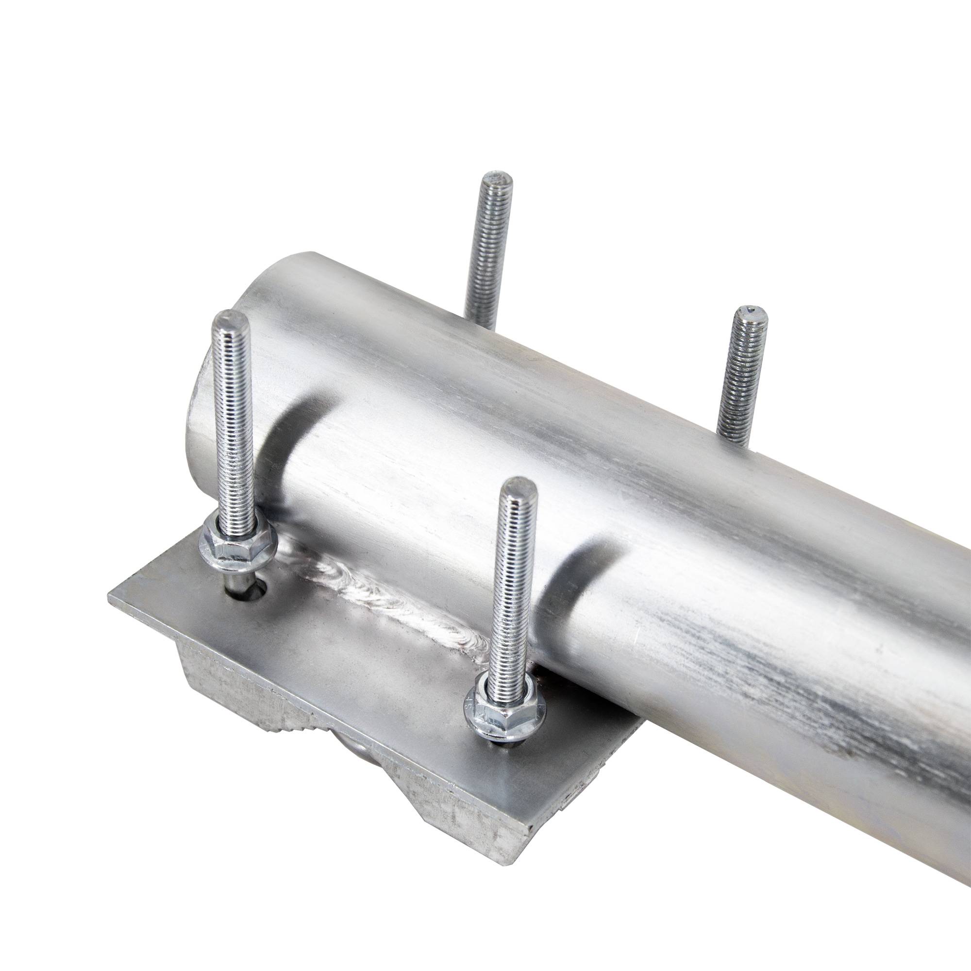 SkyRevolt Balkon-Halter 100cm Ø 60mm Stahl Mast Geländerhalterung für Satelliten Schüssel SAT-Antenne Satellitenanlage Sat-Spiegel Ausleger