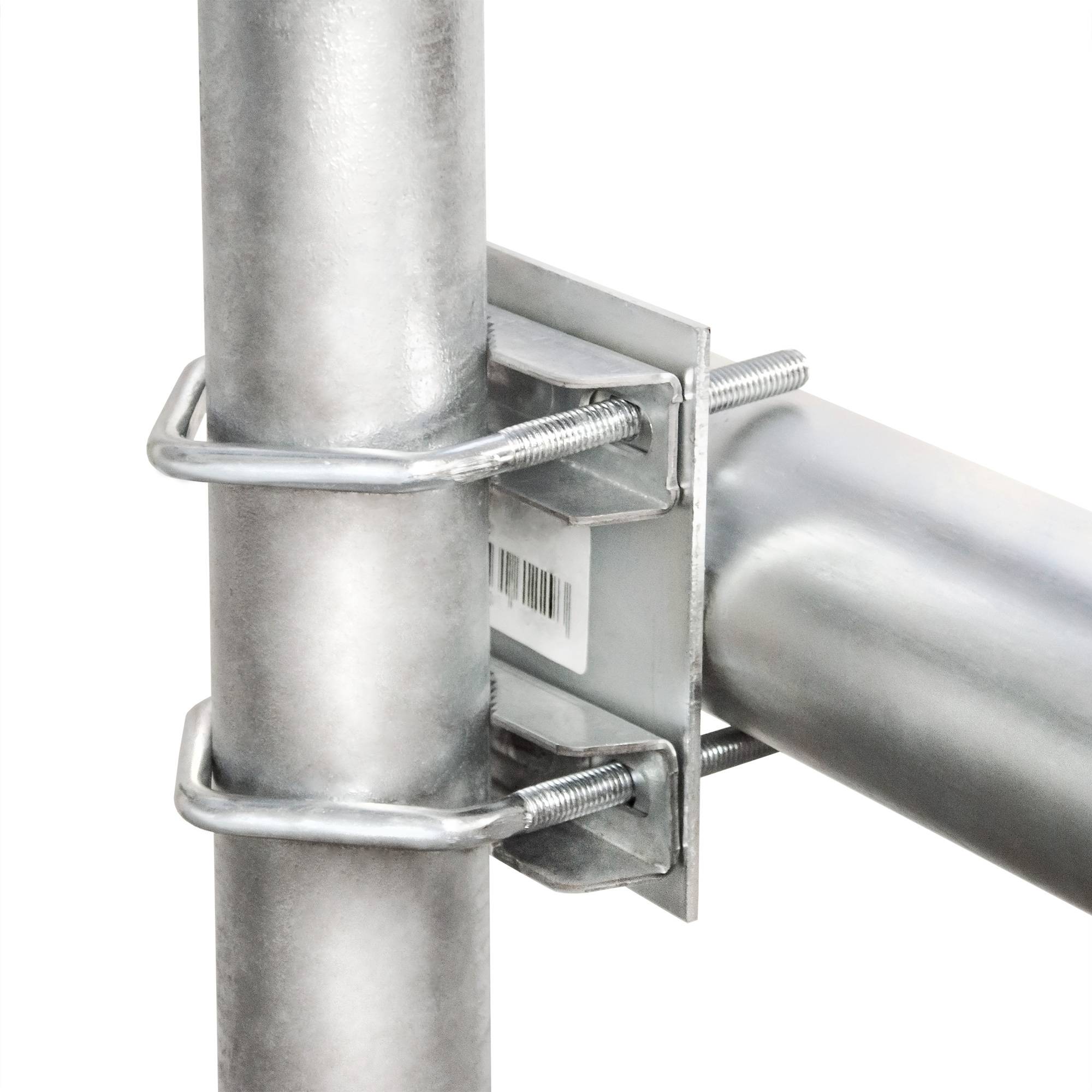 SkyRevolt Balkon-Halter 80cm Ø 50mm Mast Aluminium Geländer-Halterung für Satellitenschüssel Satelliten-Anlage SAT-Ausleger Mastaufsatz Mastverlä