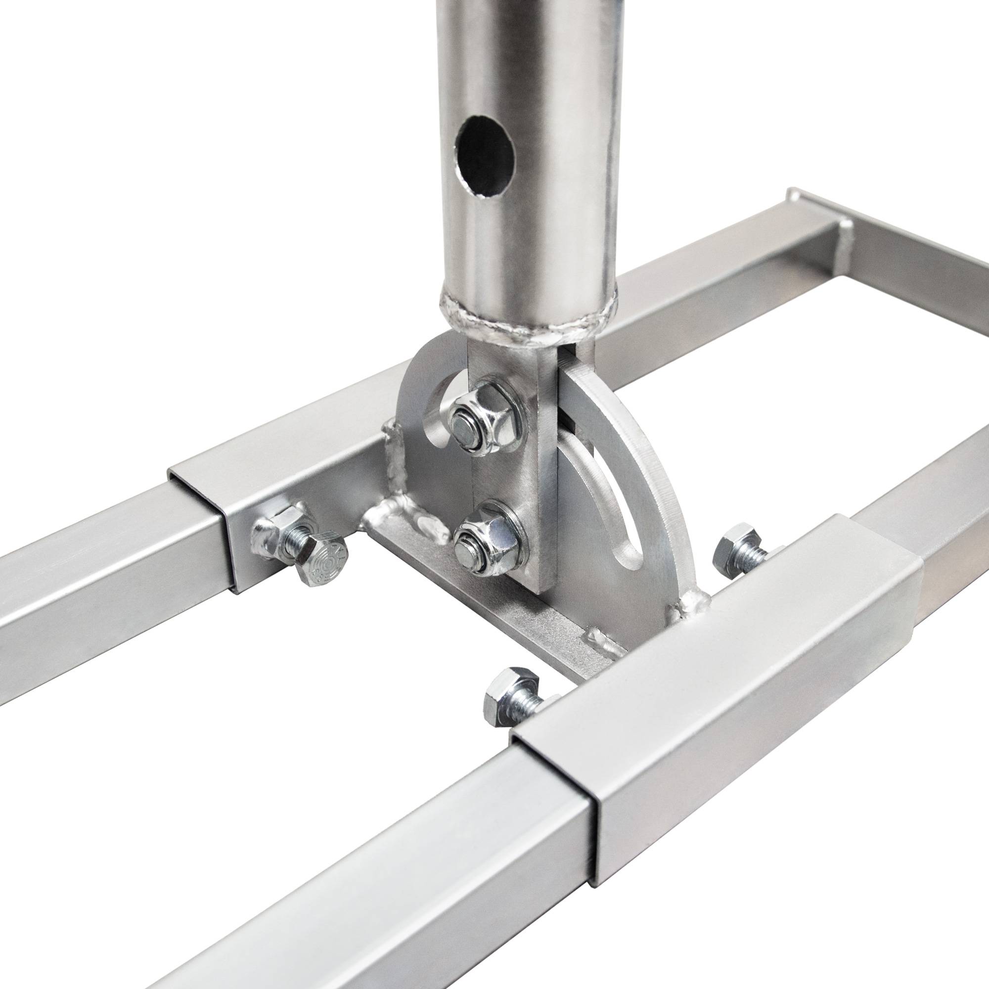 PremiumX PROFI X100-48K SAT Dachsparrenhalter 100cm Mast 48mm Stahl feuerverzinkt Sparren-Halterung für Satelliten-Antenne Satellitenschüssel mit Ka