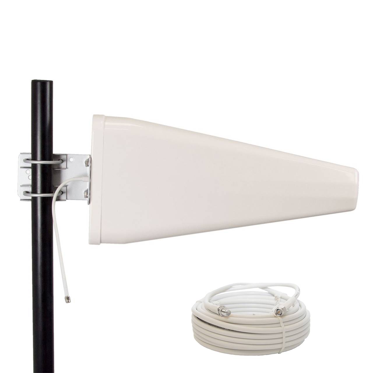 PremiumX LTE-Antenne Outdoor 3G 4G LTE Richtantenne 10m Kabel - Hotspot Mobilfunk Vodafone Telekom Modem Router WLAN