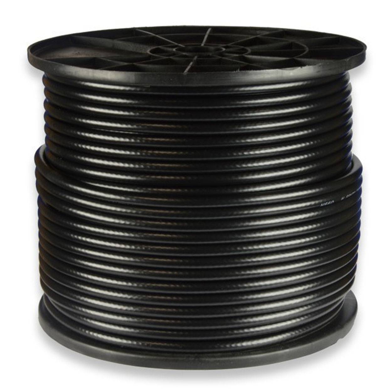 PremiumX 100m BASIC Koaxialkabel schwarz 135dB 4-fach SAT TV Koax-Kabel Antennenkabel Abisolierer 10x F-Stecker 0,36 €/m