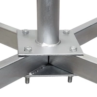 SkyRevolt Balkonständer Stahl 4x30x30 TWD Holland mit Mast Sat Flachdachständer Halterung für Satellitenschüssel SkyRevolt Balkonständer Stahl 4x30x30 TWD Holland mit Mast Sat Flachdachständer Halterung für Satellitenschüssel