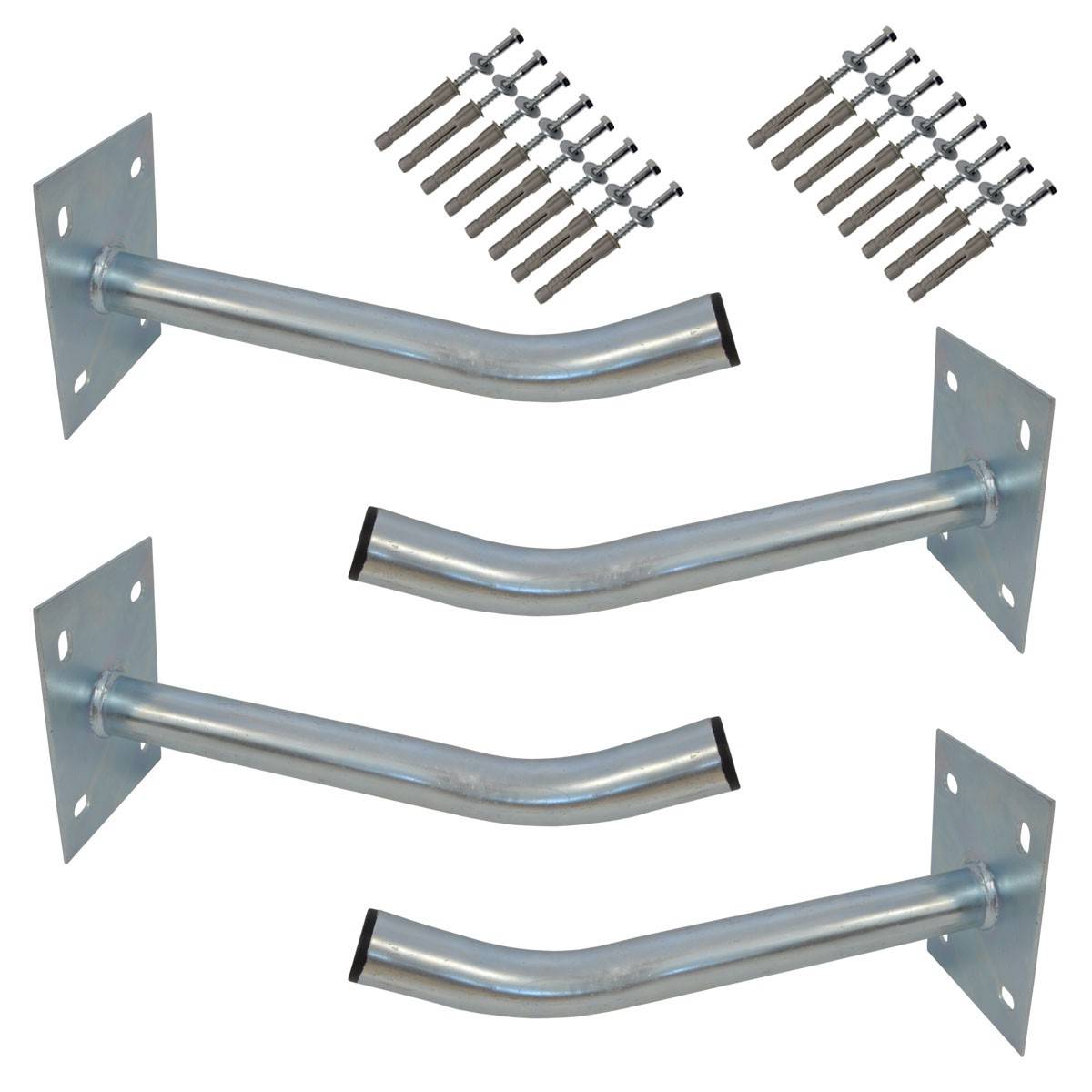 PremiumX 4x Autoreifen Wandhalter 35cm Reifenhalter für Auto Felgen Halterung Reifen Wandhalterung inkl. Montage Schraubensatz