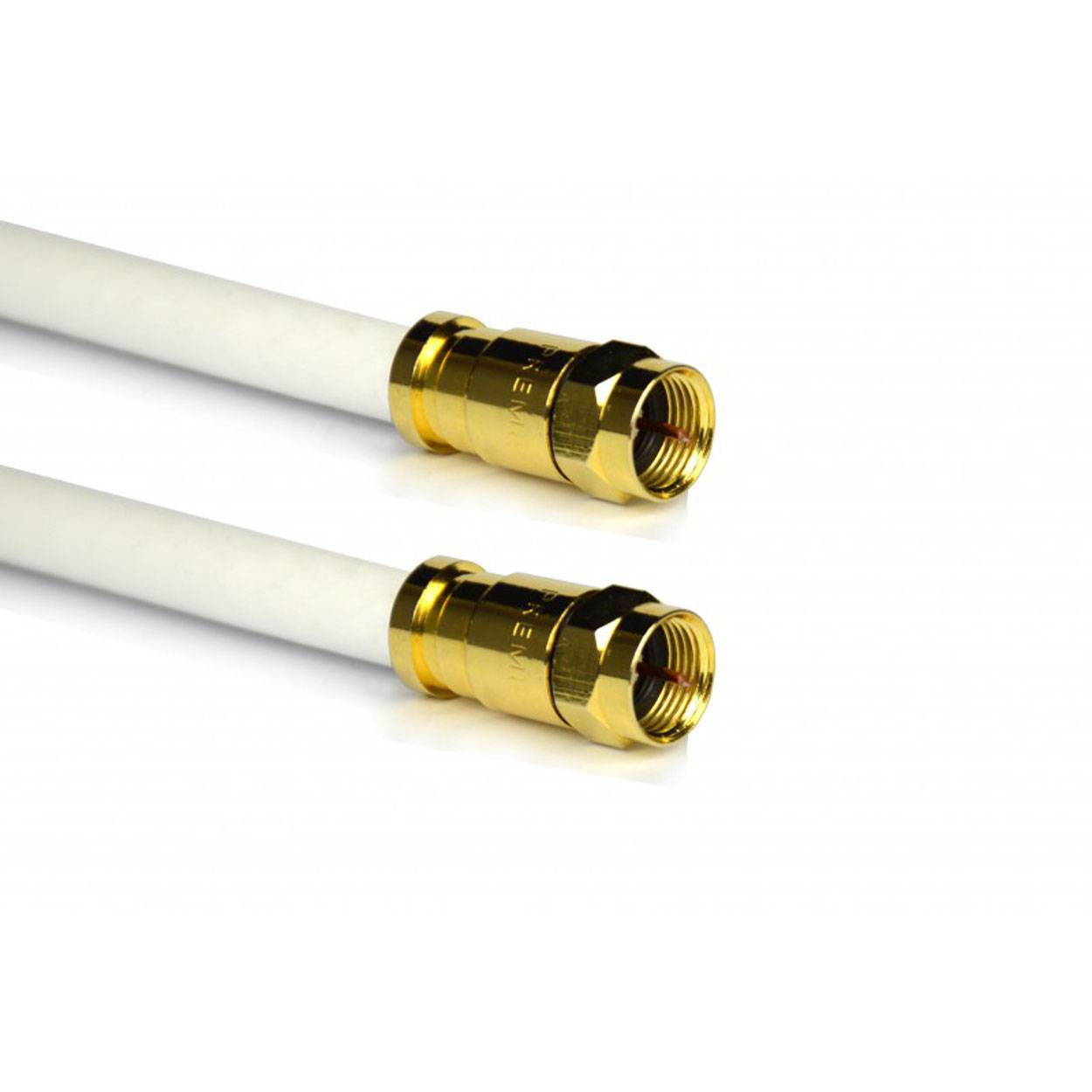 PremiumX 5m Sat Antennenkabel Digital Innenleiter REINES KUPFER mit F Kompressionsstecker XCon G1