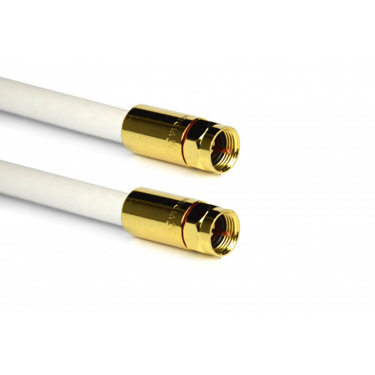 PremiumX 3m Sat Antennenkabel Digital Innenleiter REINES KUPFER mit F Kompressionsstecker XCon G7 | PREMIUM HDTV Kabel | Koaxialkabel | F-Stecker