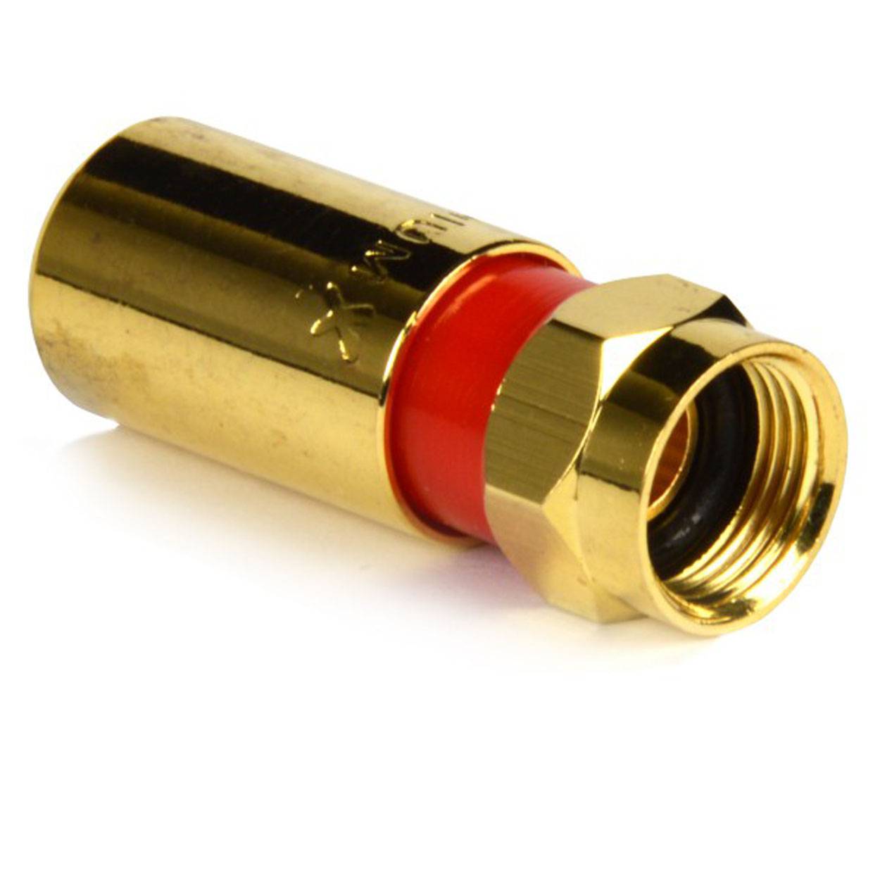 PremiumX 2m Sat Antennenkabel Digital Innenleiter REINES KUPFER mit F Kompressionsstecker XCon G7 | PREMIUM HDTV Kabel | Koaxialkabel | F-Stecker