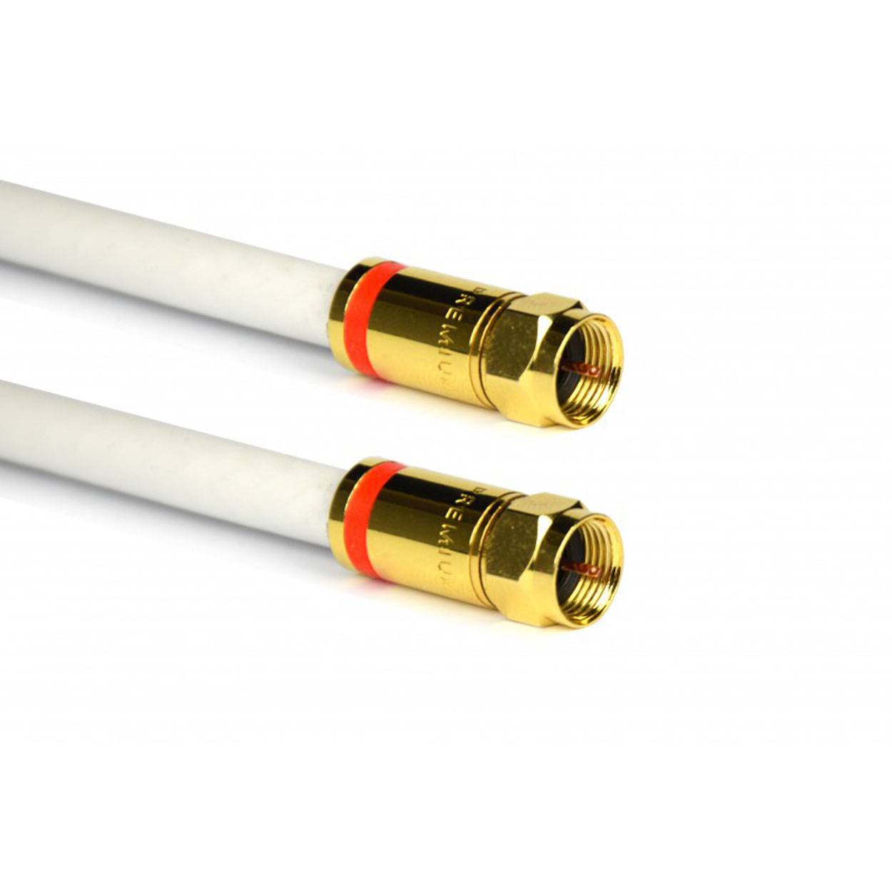 PremiumX 30m Sat Antennenkabel Digital Innenleiter REINES KUPFER mit F Kompressionsstecker XCon G3