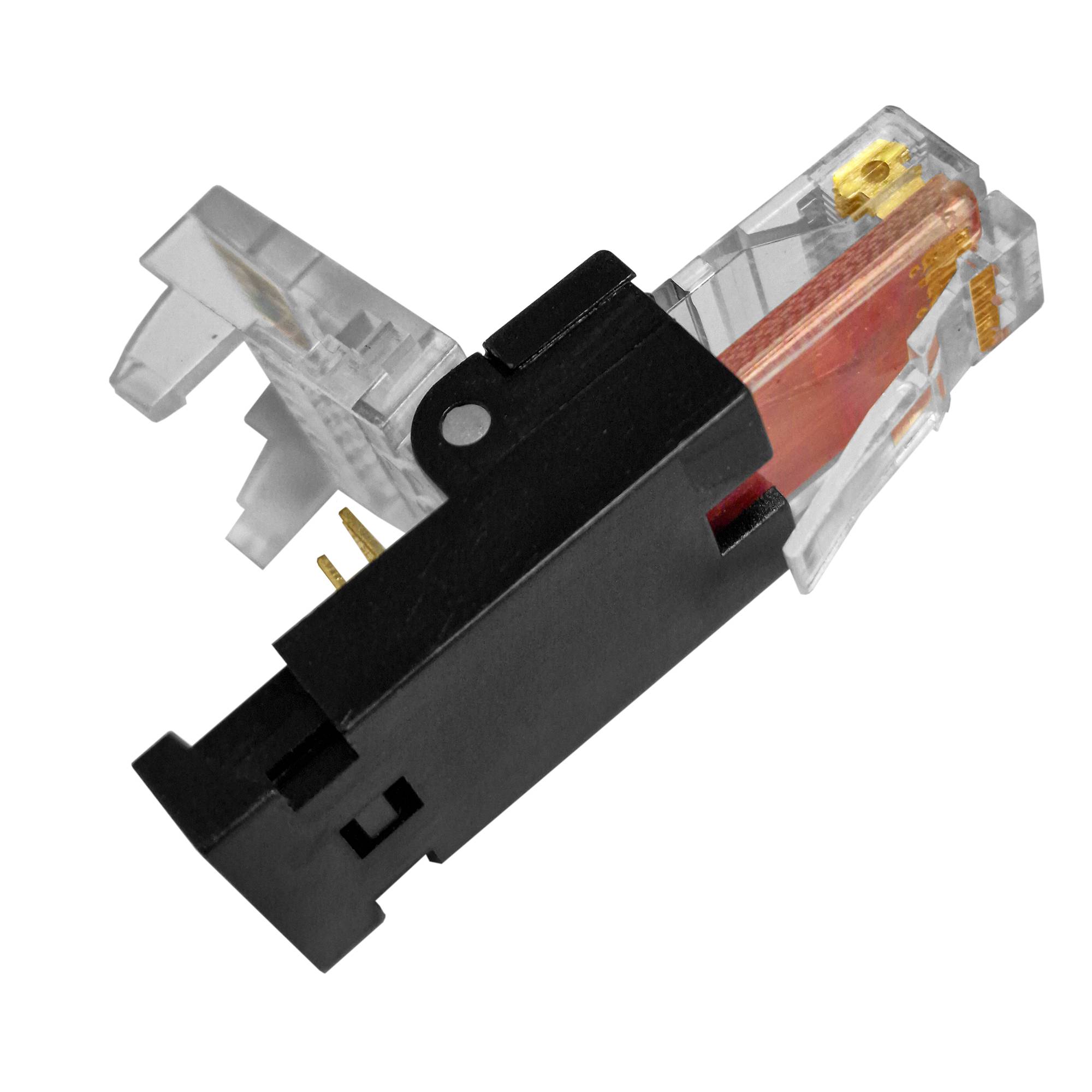 PremiumX 20x Netzwerkstecker ungeschirmt RJ45 CAT5e Adapter Kupplung für Verlegekabel CAT5 und CAT6 AWG 24 bis 26 Innenleiter LAN Stecker