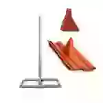 SkyRevolt Aufsparrenhalter Set 1 meter Mast Stahl Dach-Sparren-Halterung für SAT-Antenne Frankfurter Pfanne Dachabdeckung Manschette rot SkyRevolt Aufsparrenhalter Set 1 meter Mast Stahl Dach-Sparren-Halterung für SAT-Antenne Frankfurter Pfanne Dachabdeckung Manschette rot