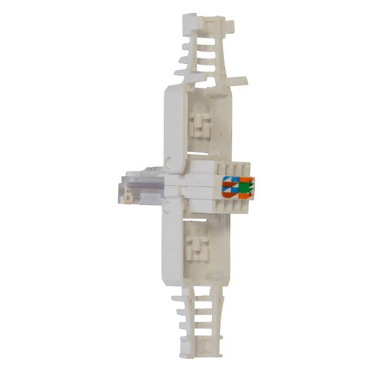 PremiumX 10x Netzwerkstecker CAT5e RJ45 Adapter Kupplung für CAT5 und CAT6 Verlegekabel Patchkabel AWG 24, 25 und 26 Innenleiter LAN Stecker